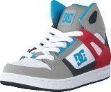 Dc Shoes Dc Kids Rebound Shoe Grey/Grey/Red