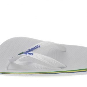 Havaianas Brazil Logo Flip Flops Valkoinen