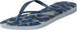 Havaianas Slim Animals Ice Gray/Navy Blue