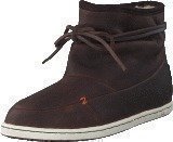 Hub Footwear Queen Leather/Wool Dark Brown