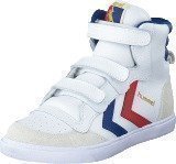 Hummel Hummel stadil JR high White/Blue/Red/Gum