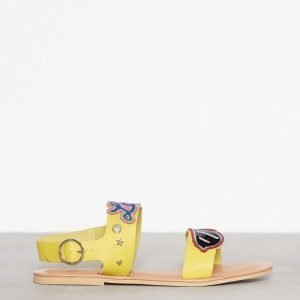 Love Moschino Flat Sandal Sandaalit Keltainen