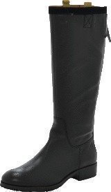 Marc O Polo Flat Heel Long Boot Milled Calf/Suede Black