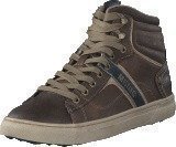 Mustang 4108502 Men's High Top Sneaker Brown