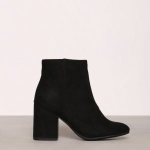 New Look Suedette Block Heel Boot Nilkkurit Black