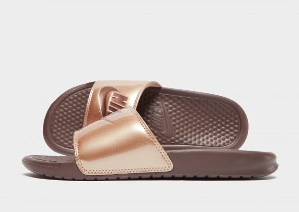 Nike Benassi Just Do It Slides Kulta