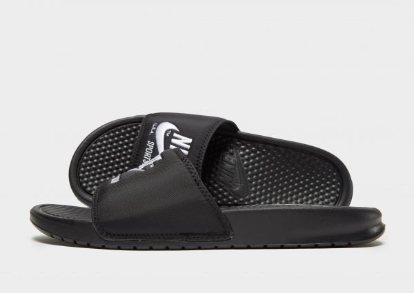 Nike Sportswear Benassi Text Slides Musta