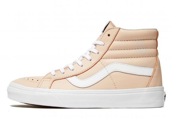 Vans Sk8-Hi Leather Sand / White